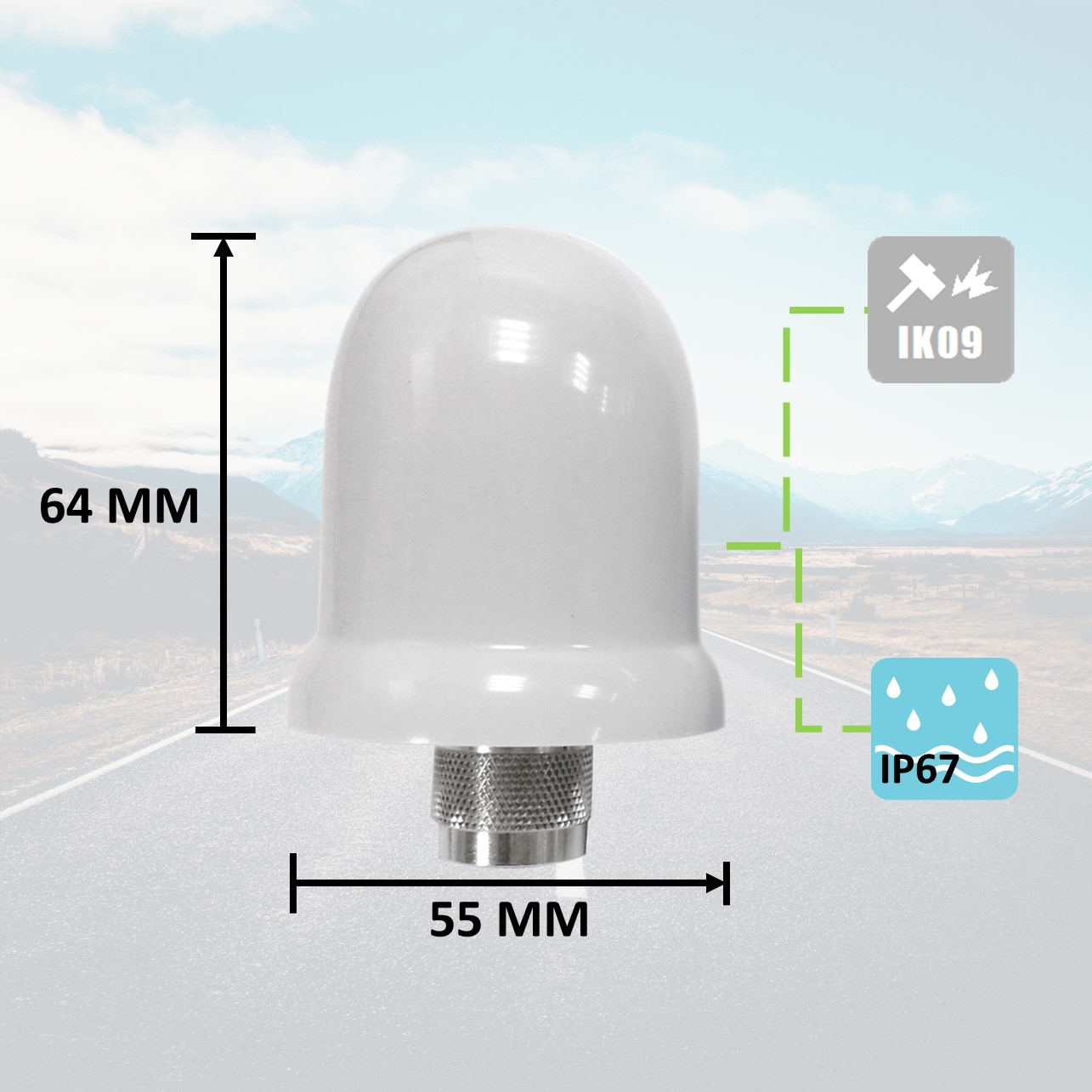 Mushroom GPS/GNSS Antenna - Grand-Tek